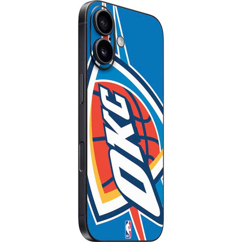 NBA Oklahoma City Thunder Large Logo iPhone 16 Plus Skin